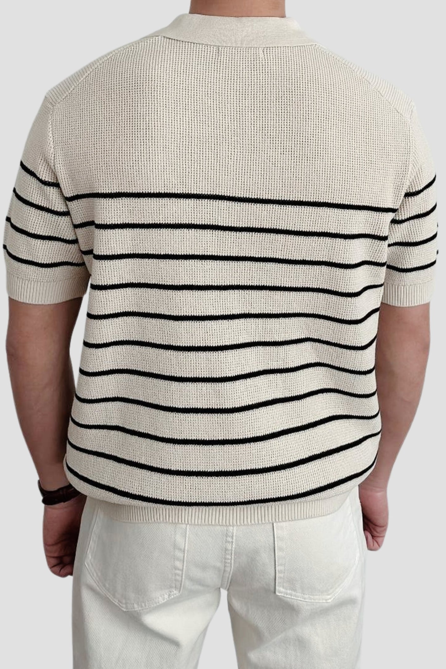 Short Sleeve Knitted High Stretch Polo