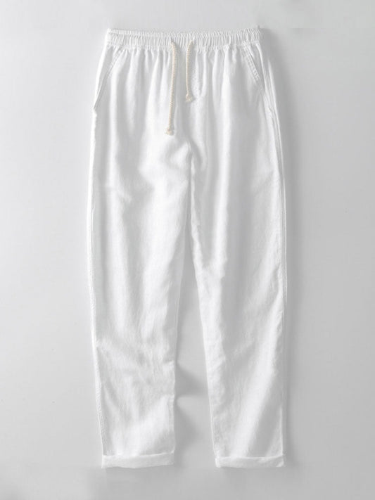 Cotton-linen Pants