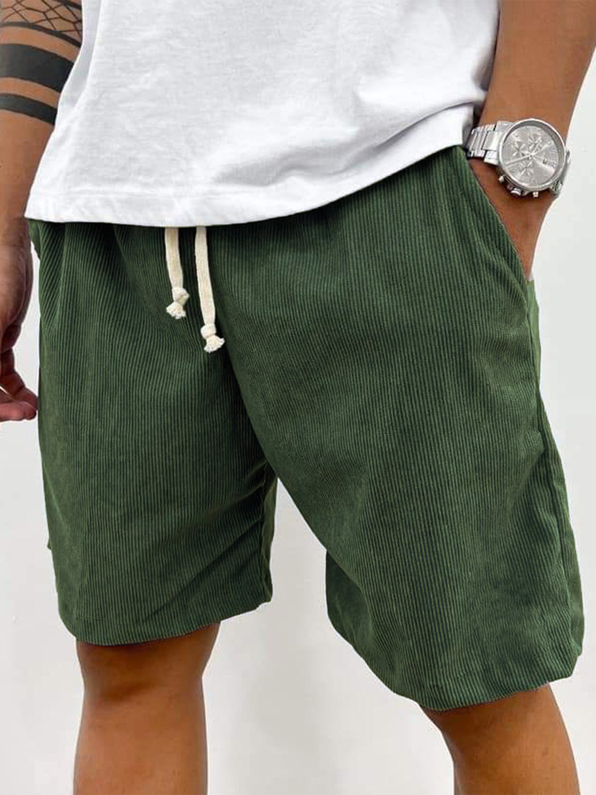 Corduroy Stretch Shorts