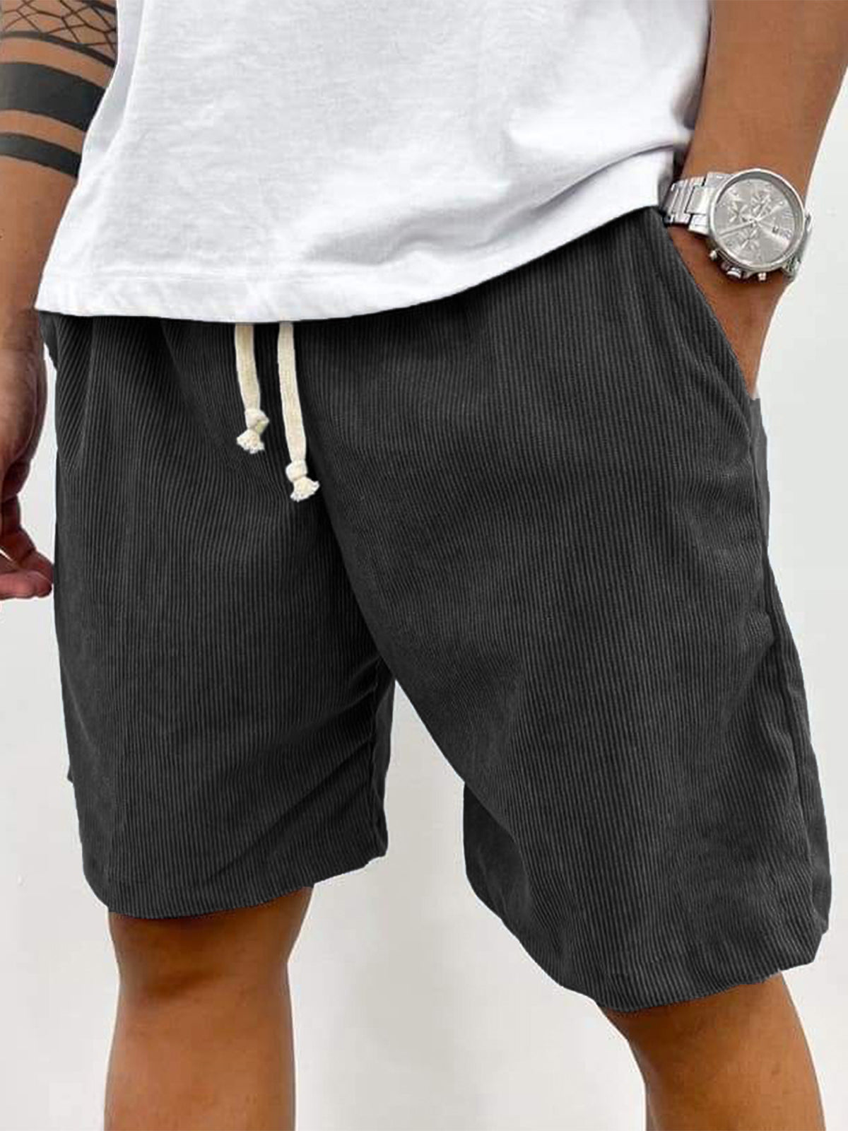 Corduroy Stretch Shorts